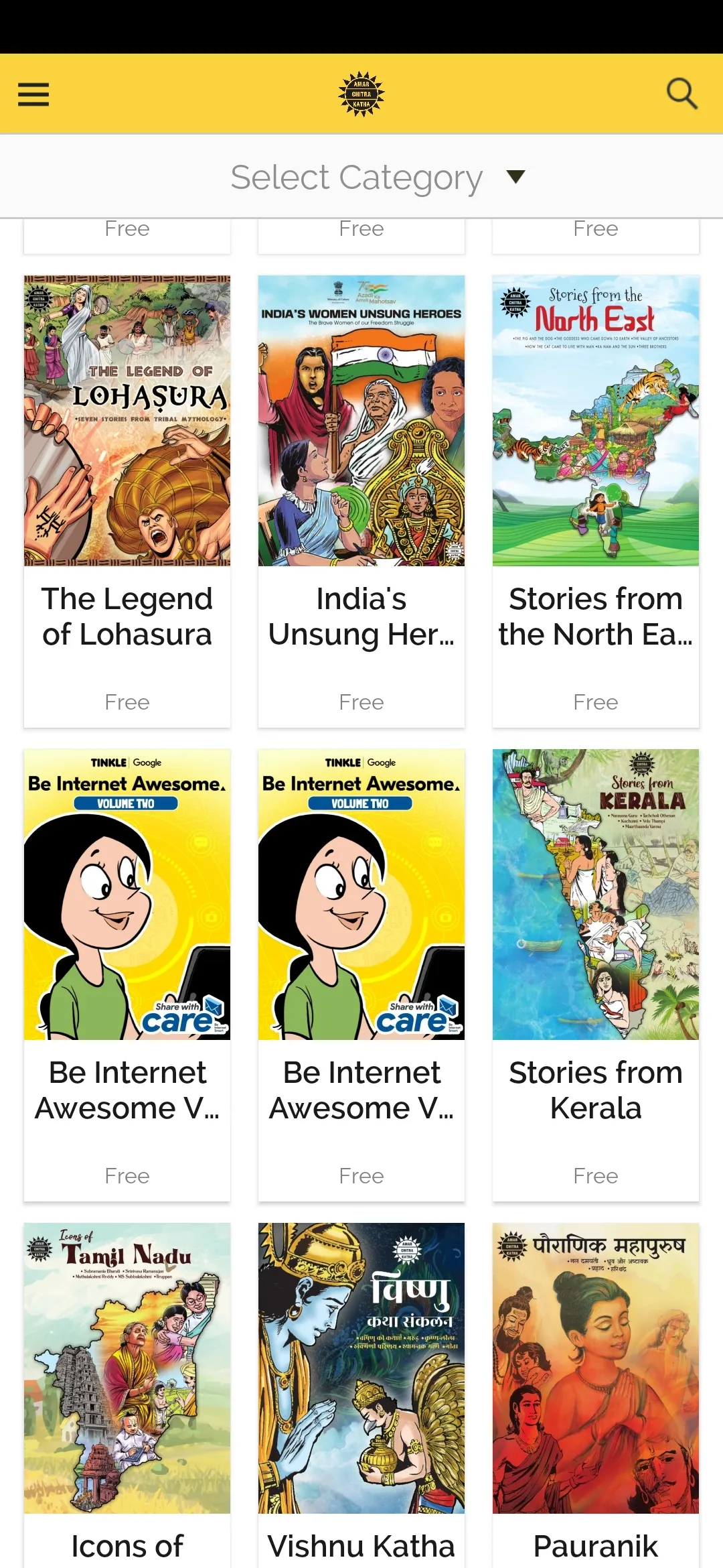 ACK Comics | Indus Appstore | Screenshot