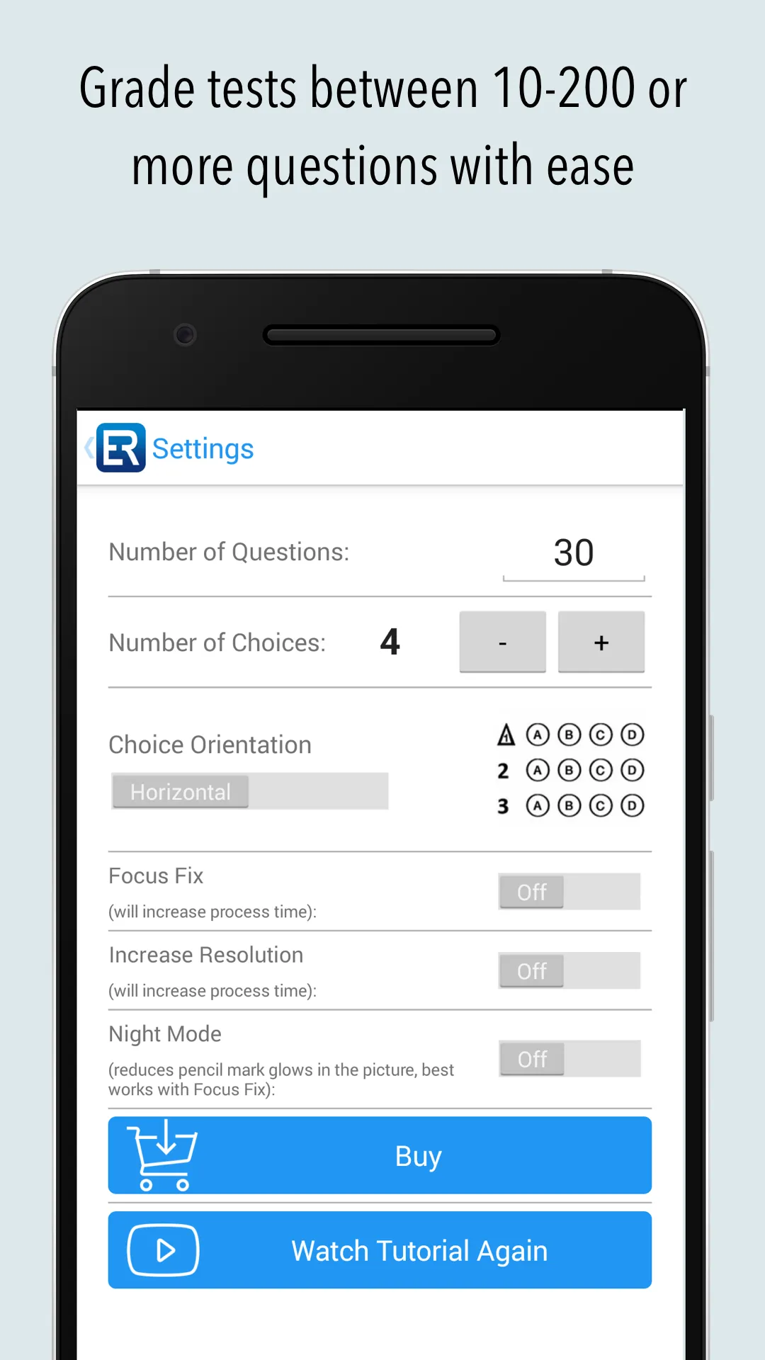 Exam Reader-Optical Test Grade | Indus Appstore | Screenshot