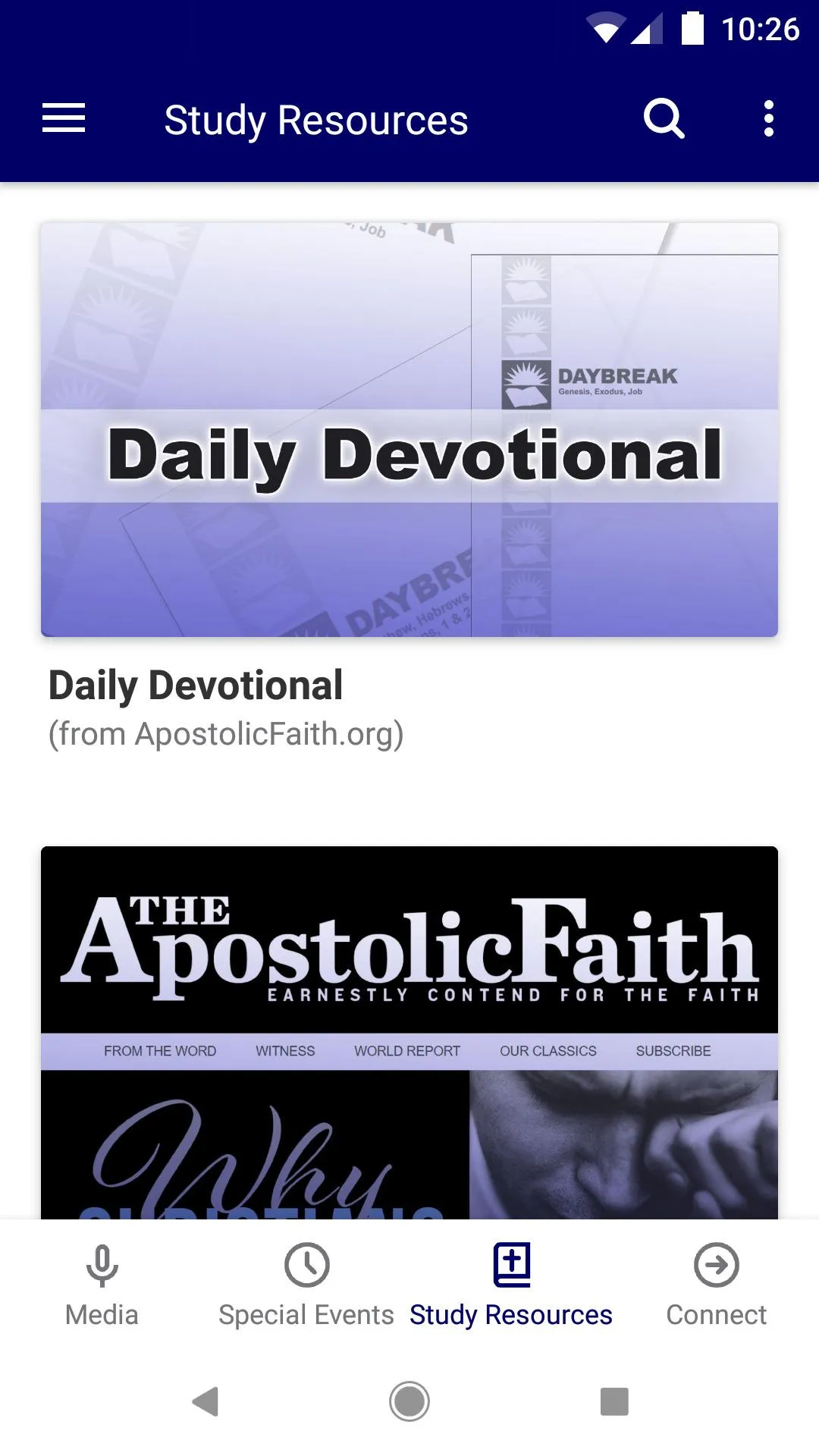 Apostolic Faith Church Medford | Indus Appstore | Screenshot