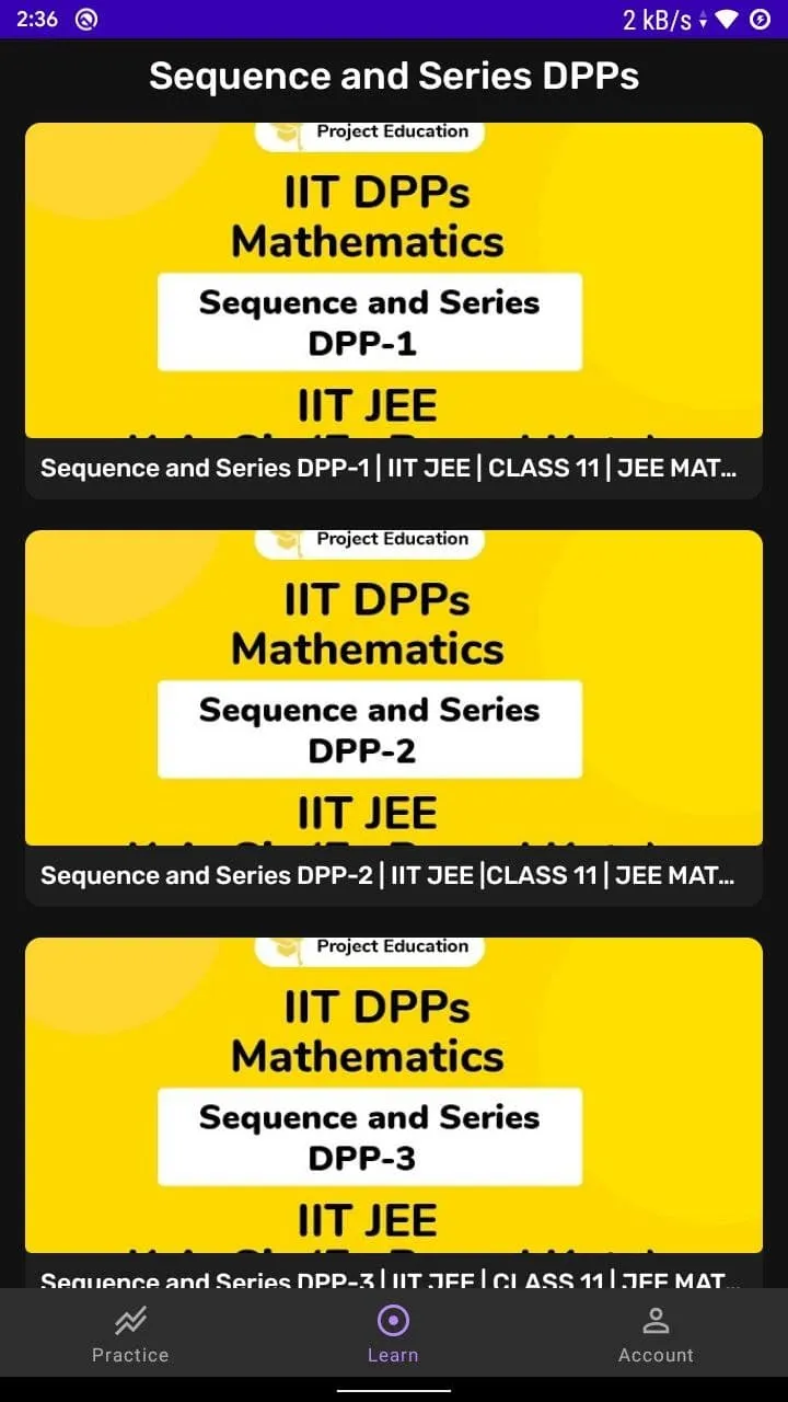 IIT JEE Maths - Study Material | Indus Appstore | Screenshot