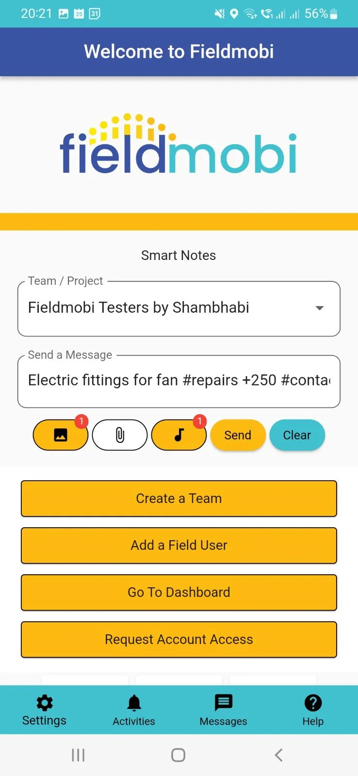 Fieldmobi | Indus Appstore | Screenshot