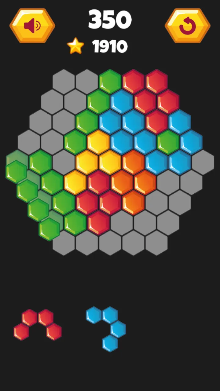 Hexagon Pals - Fun Puzzles | Indus Appstore | Screenshot