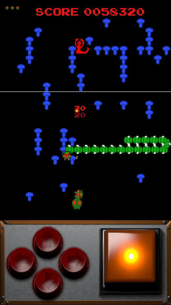 Retro Centipede infest | Indus Appstore | Screenshot