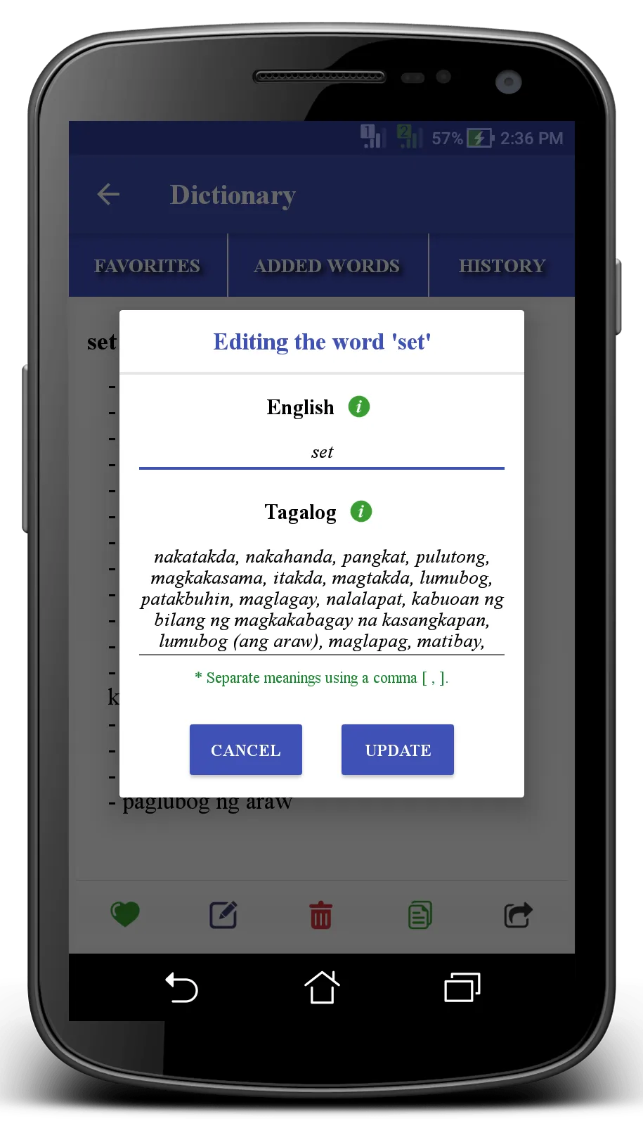 English to Filipino Dictionary | Indus Appstore | Screenshot