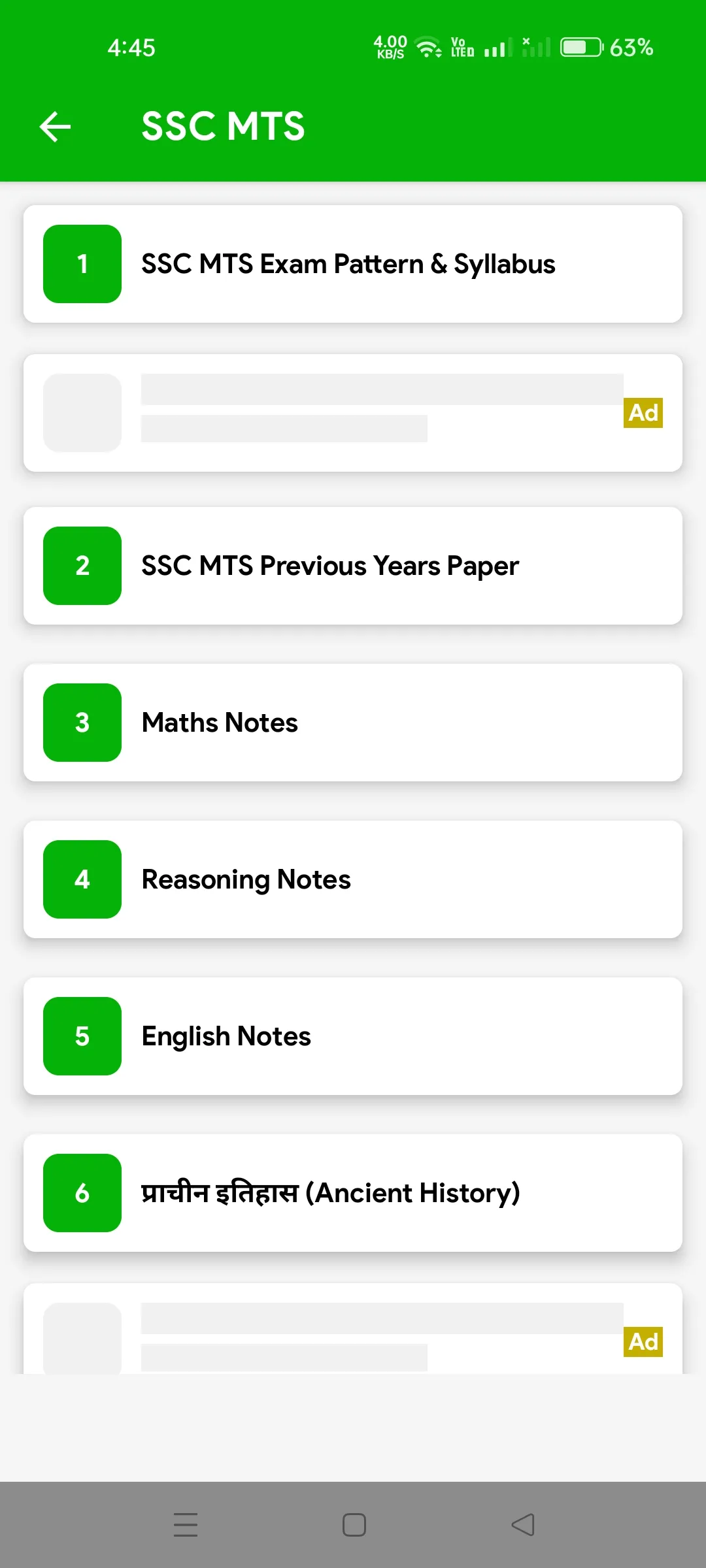 SSC MTS Previous Year Question | Indus Appstore | Screenshot