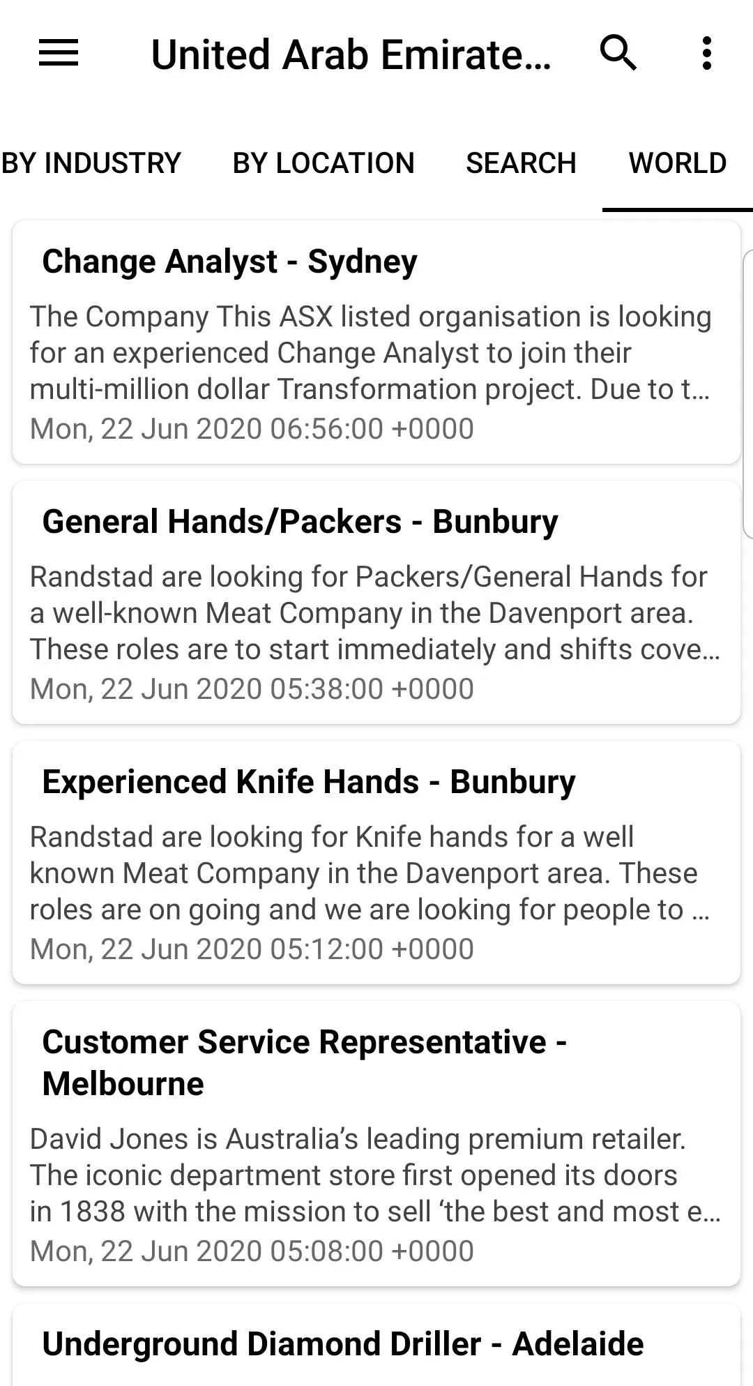 United Arab Emirates Jobs | Indus Appstore | Screenshot