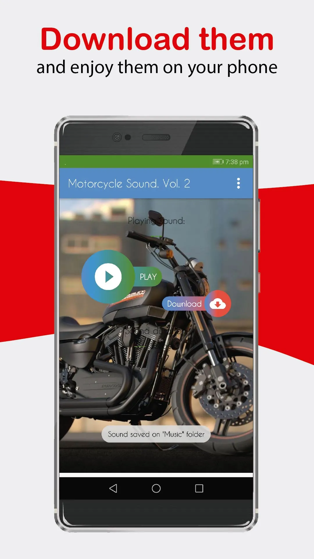 Motorcycle Sounds, Ringtones. | Indus Appstore | Screenshot