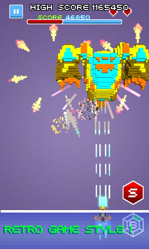 Space Shooter - Pixel Force | Indus Appstore | Screenshot