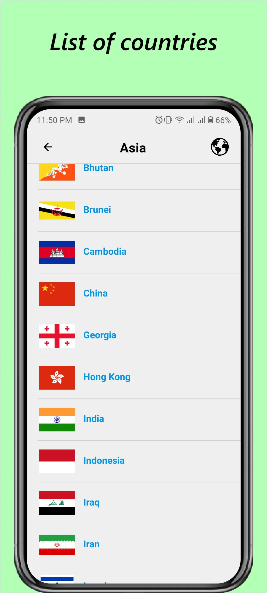 Flags and Countries of the Wor | Indus Appstore | Screenshot