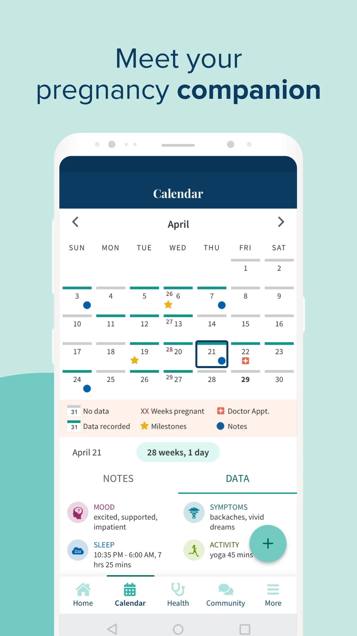 Ovia Pregnancy & Baby Tracker | Indus Appstore | Screenshot