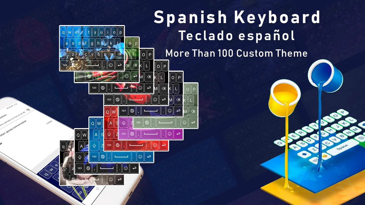 Spanish Keyboard with English | Indus Appstore | Screenshot