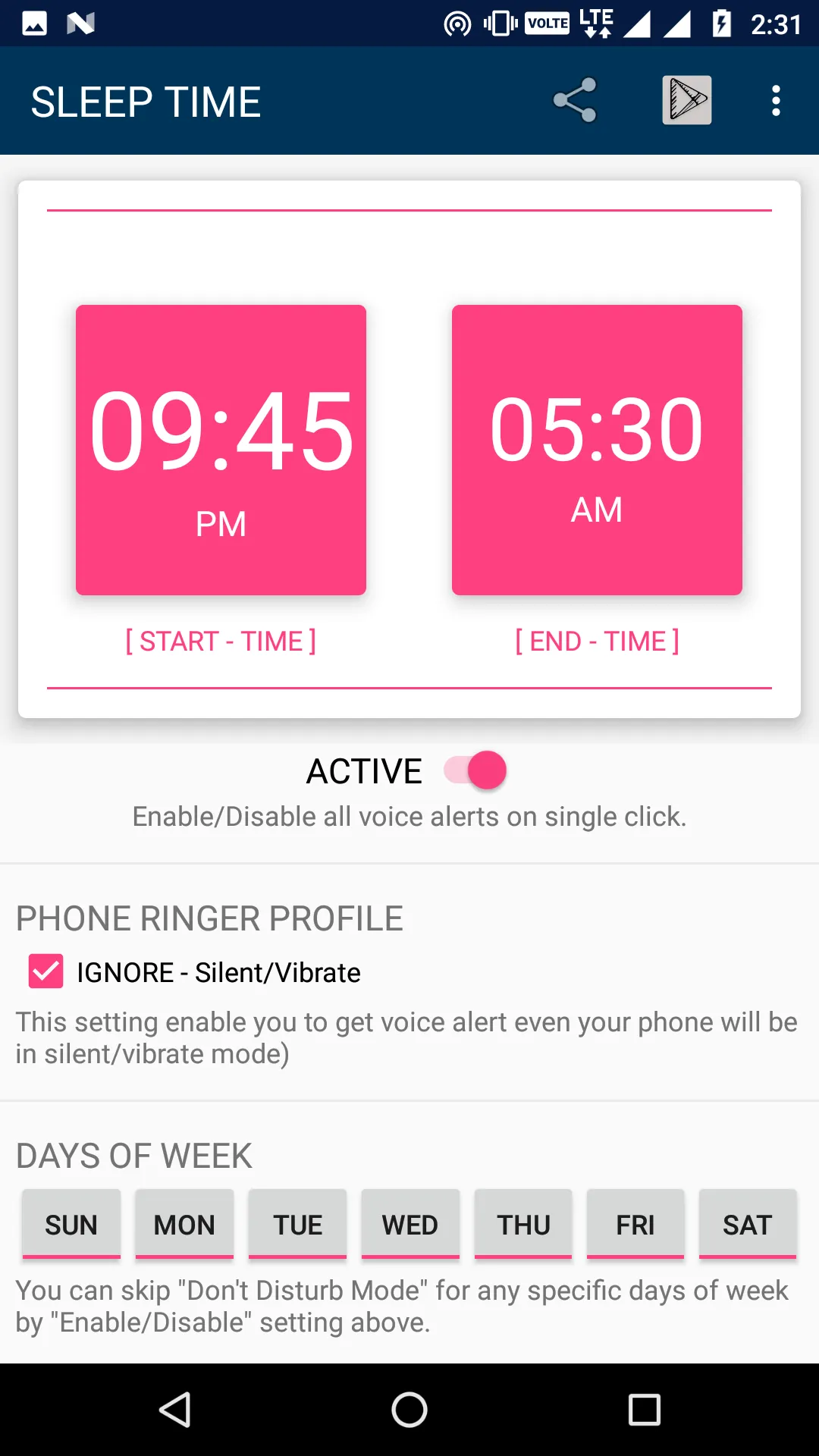 Sleep Time (DND | Mute Time) | Indus Appstore | Screenshot