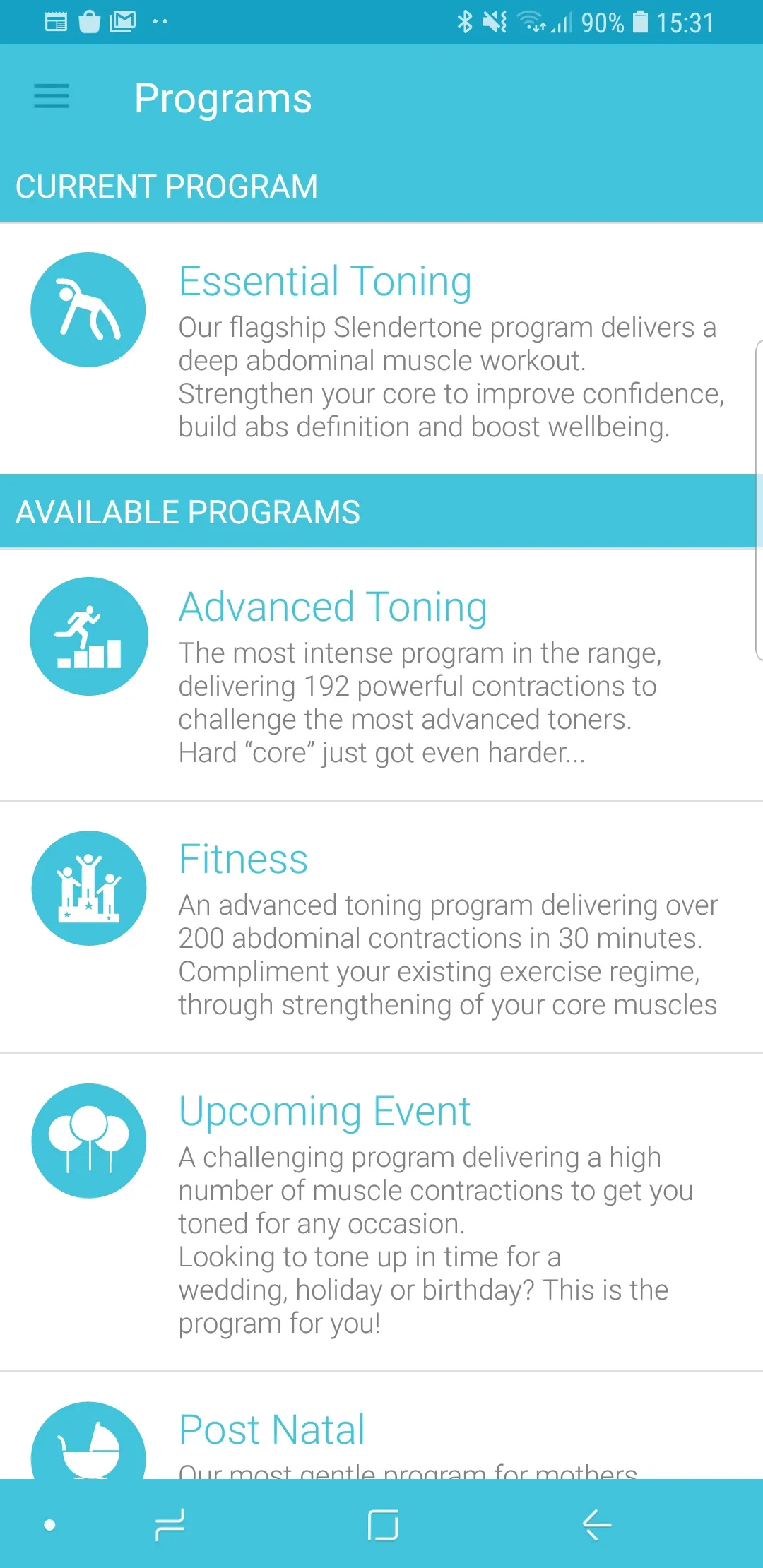 Slendertone Connect | Indus Appstore | Screenshot