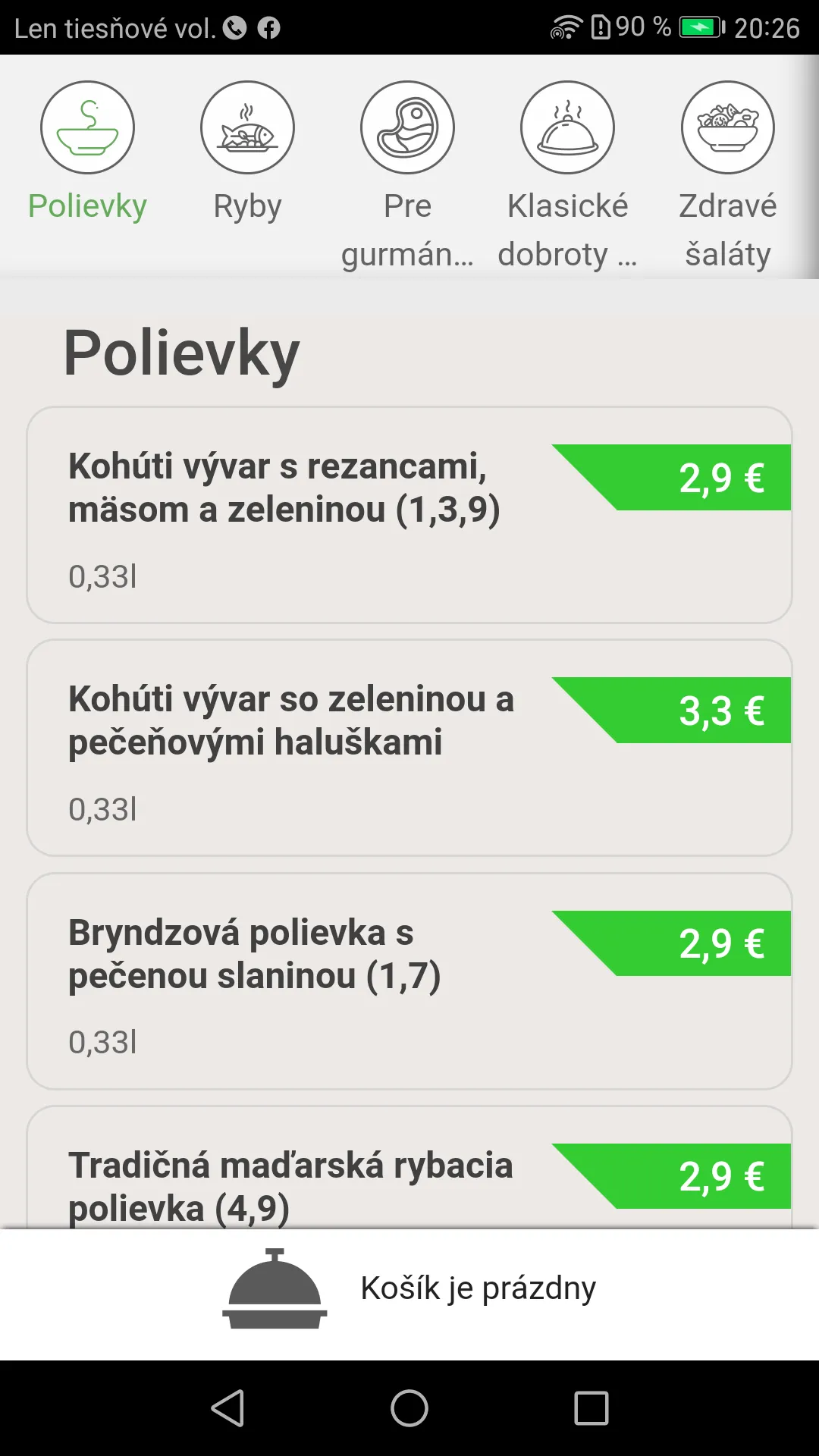 Reštaurácia SK HU Étterem | Indus Appstore | Screenshot