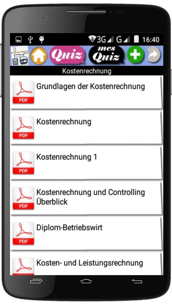 Kostenrechnung Kurs | Indus Appstore | Screenshot