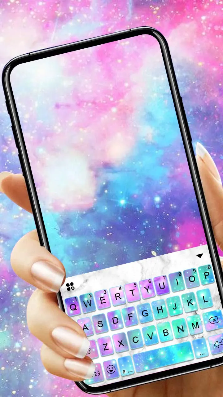 Galaxy Sparkle Keyboard Theme | Indus Appstore | Screenshot