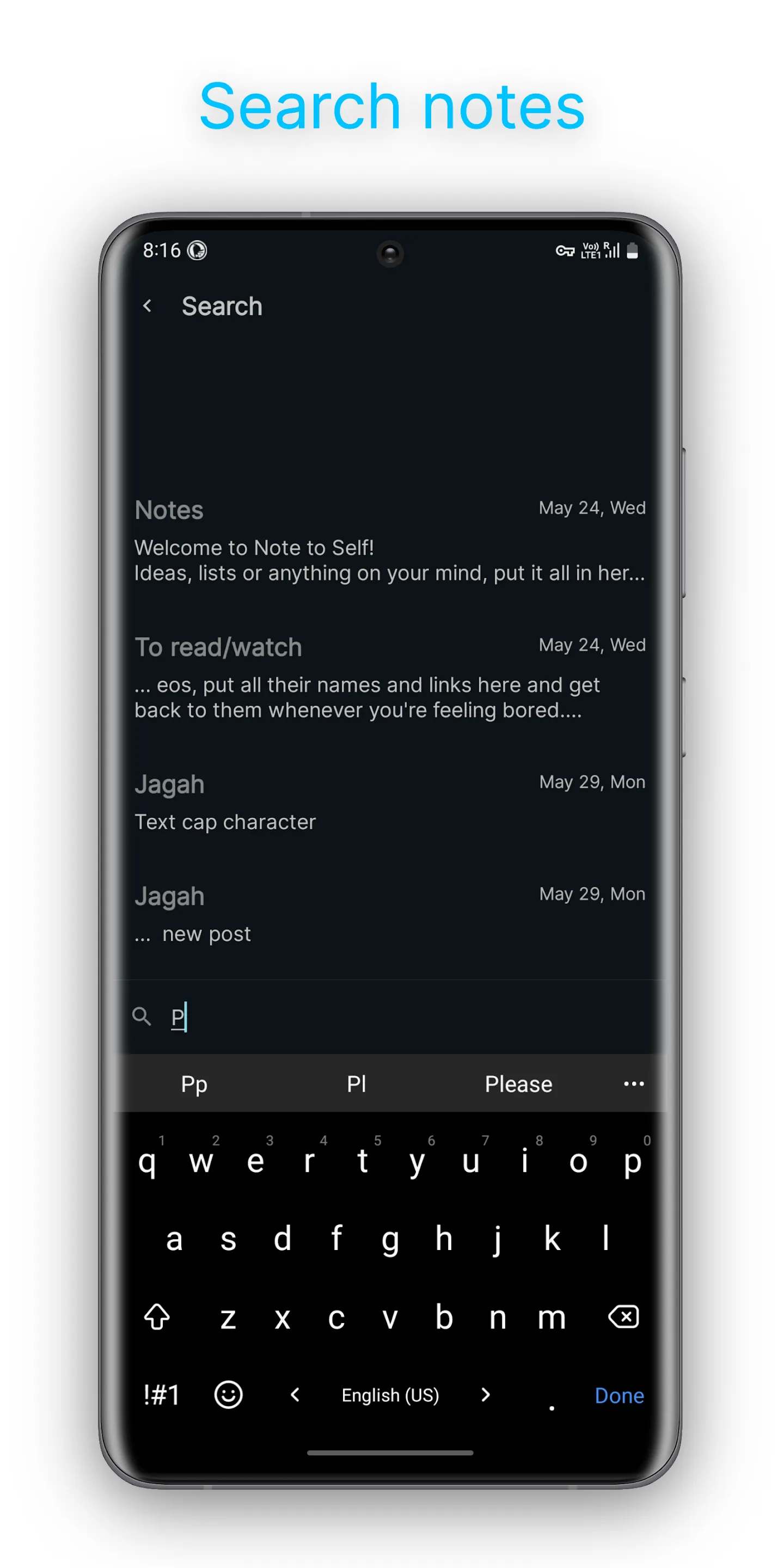 Note to Self - Private Notepad | Indus Appstore | Screenshot