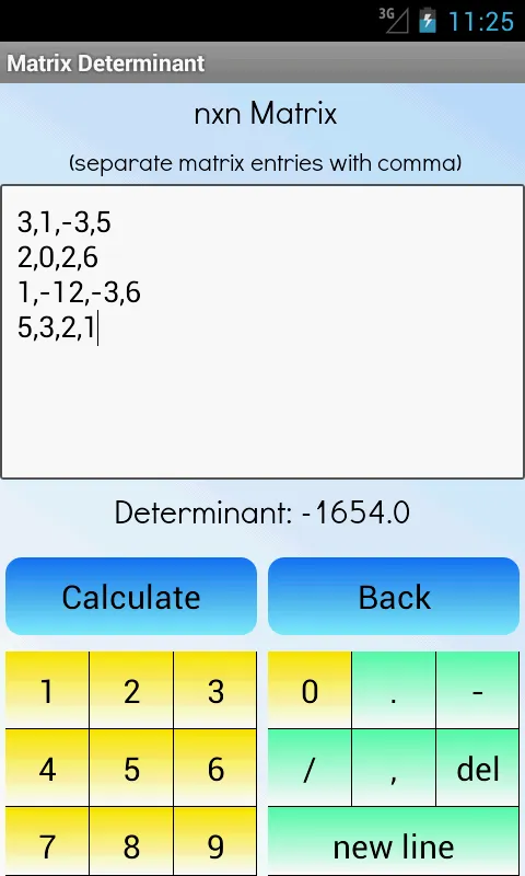 Matrix Determinant Calculator | Indus Appstore | Screenshot