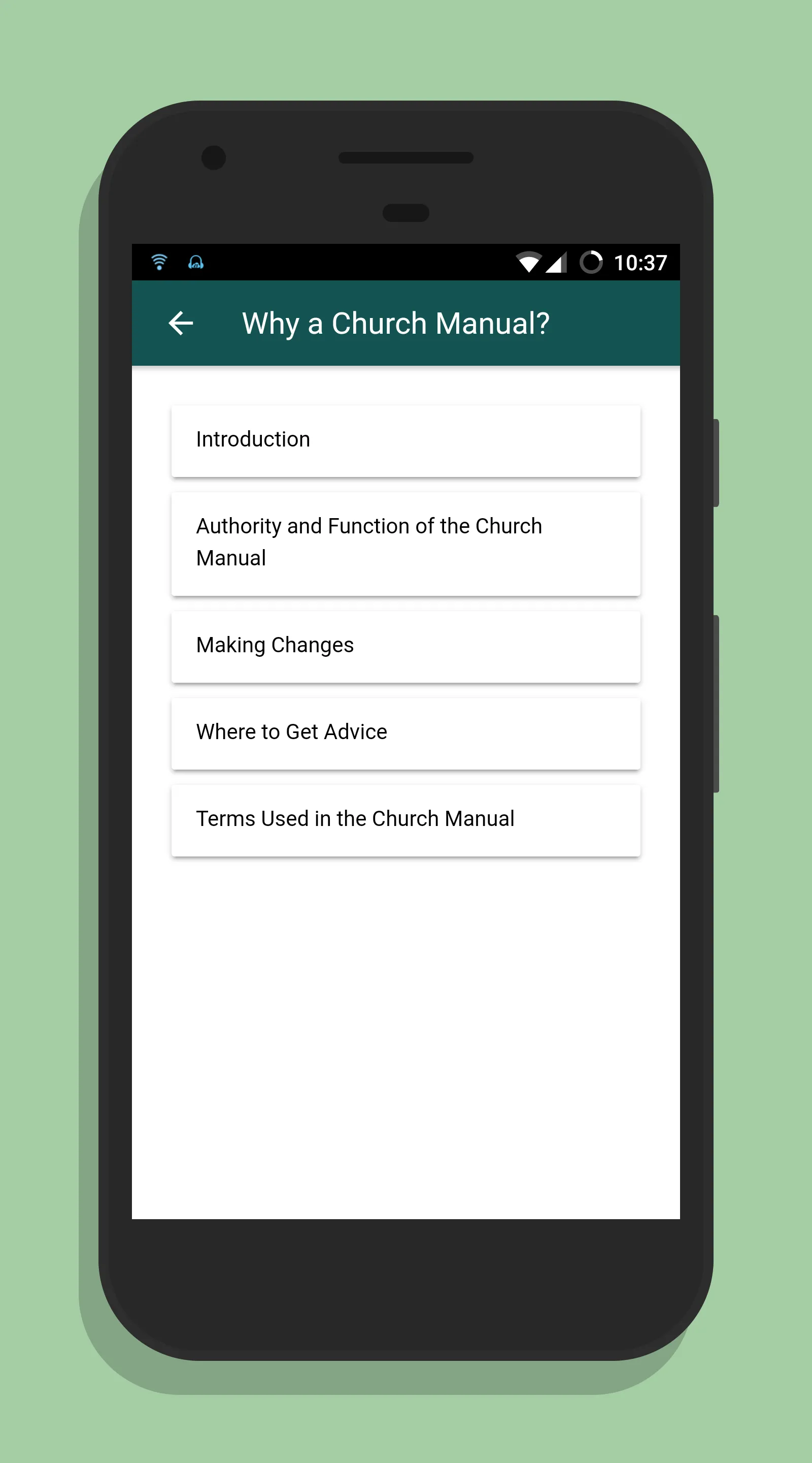 The SDA Church Manual - Last e | Indus Appstore | Screenshot