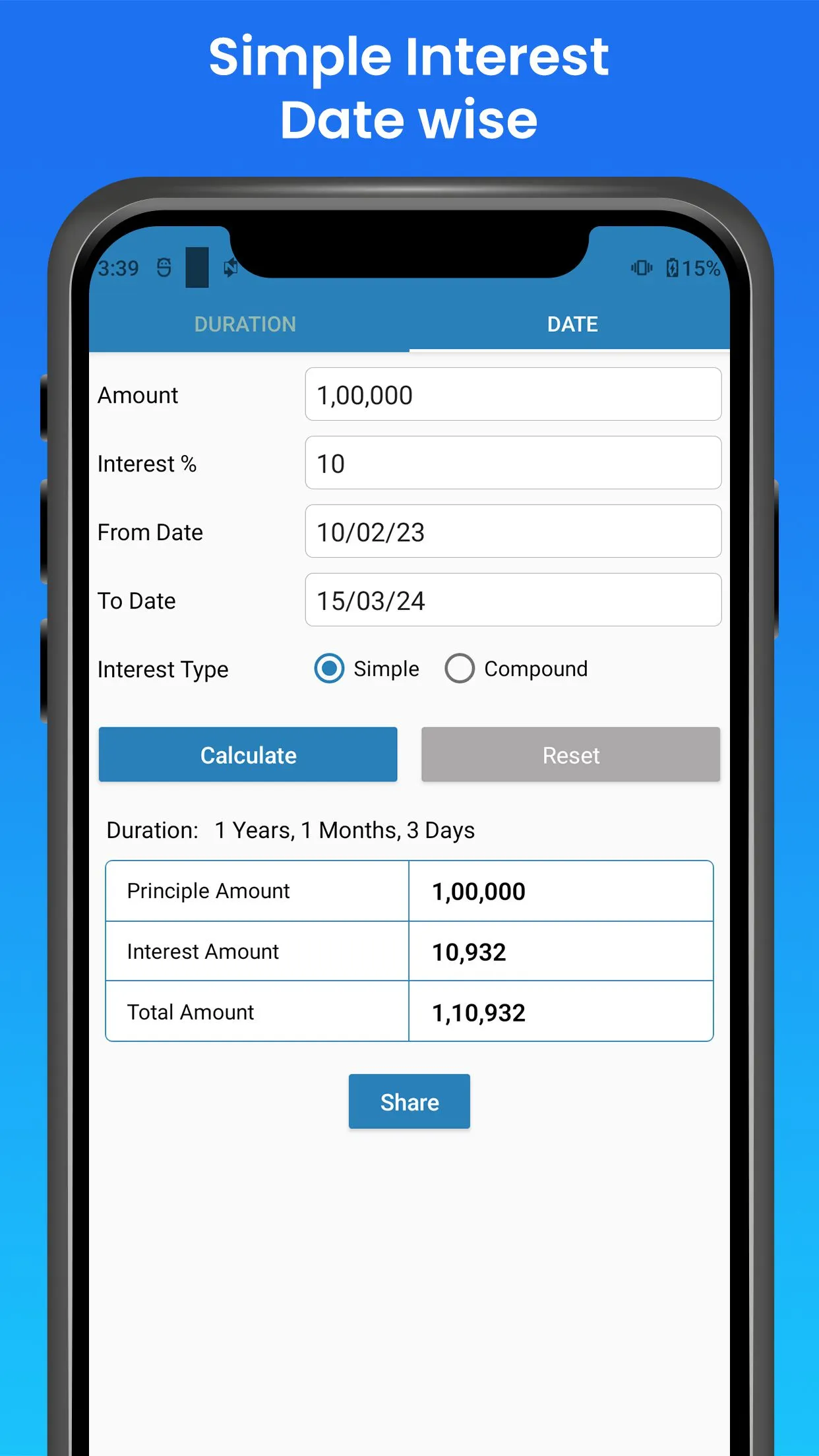 Interest Calculator | Indus Appstore | Screenshot