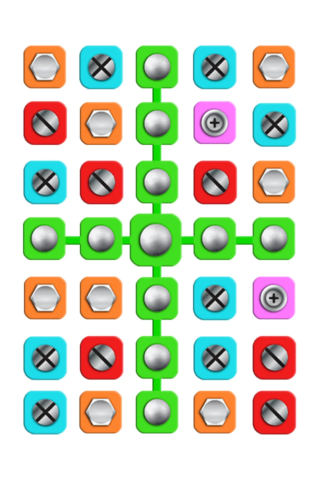 Nuts & Bolts Match 3 Puzzle | Indus Appstore | Screenshot