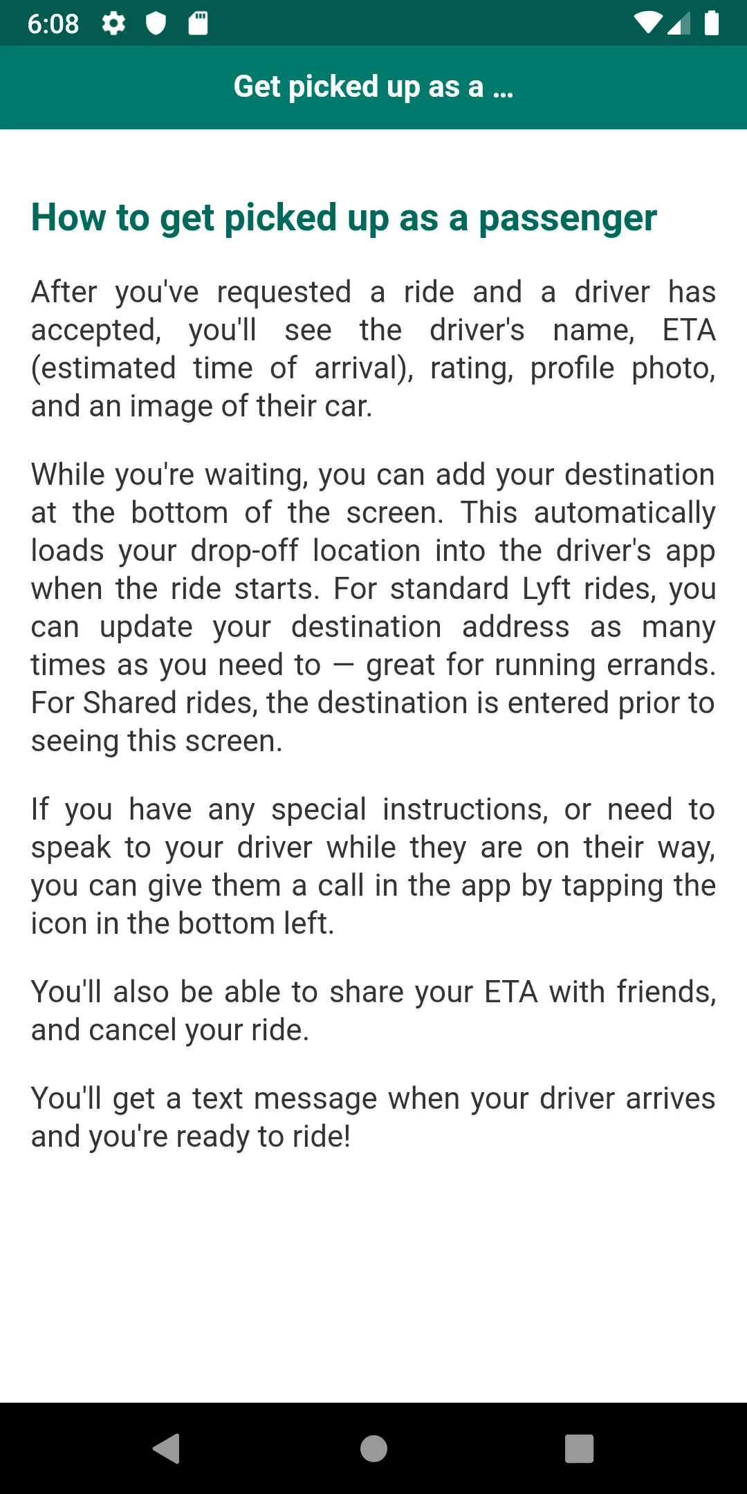 User guide for Lyft | Indus Appstore | Screenshot