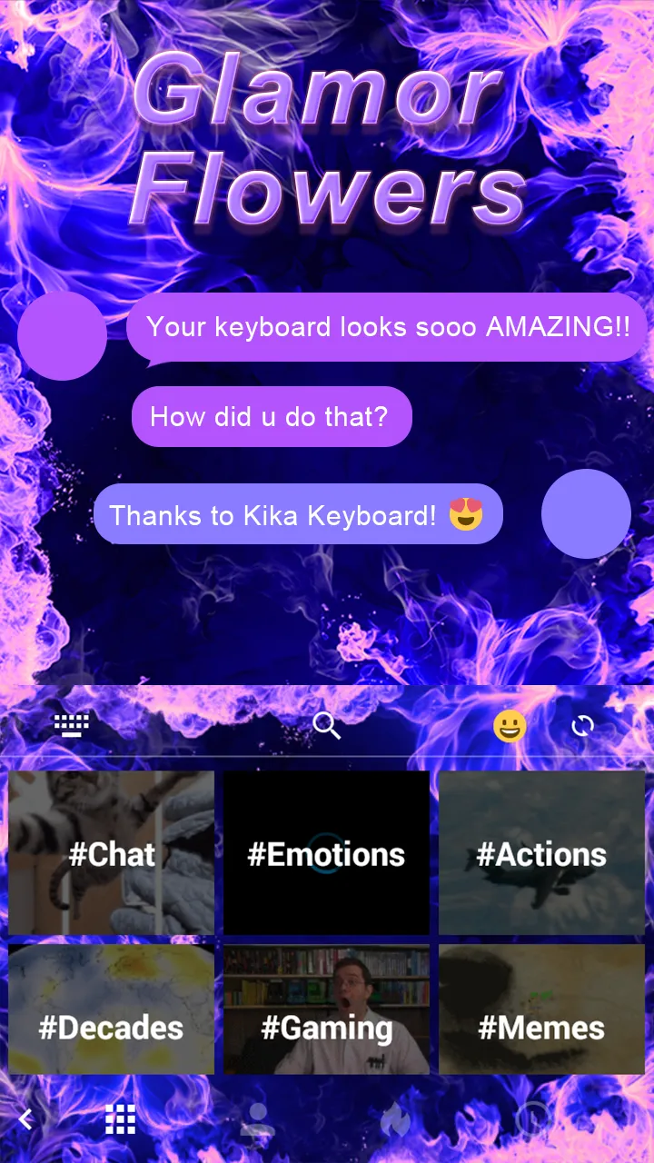 Glamor Flowers Keyboard Theme | Indus Appstore | Screenshot