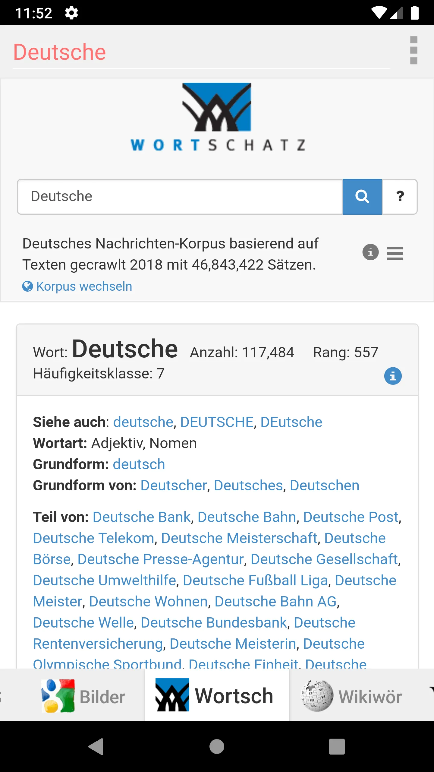 Alle Deutschen Wörterbücher | Indus Appstore | Screenshot