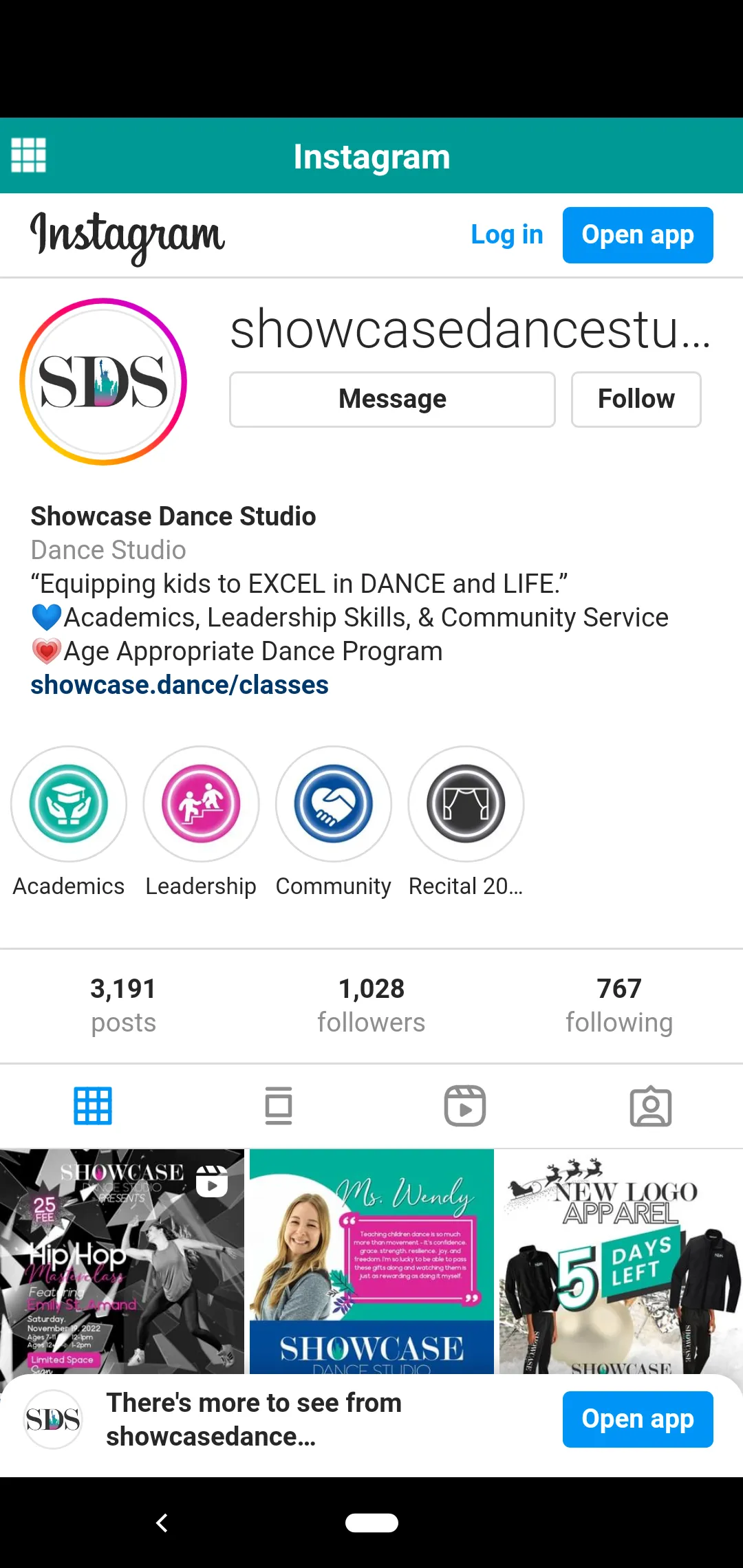 Showcase Dance Studio | Indus Appstore | Screenshot