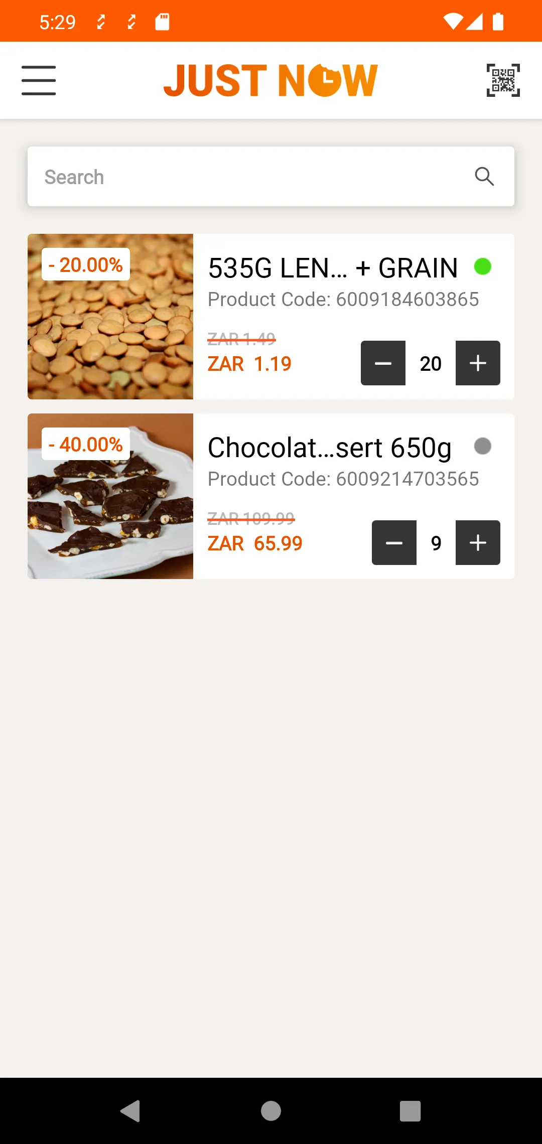 JustNow Merchandiser | Indus Appstore | Screenshot