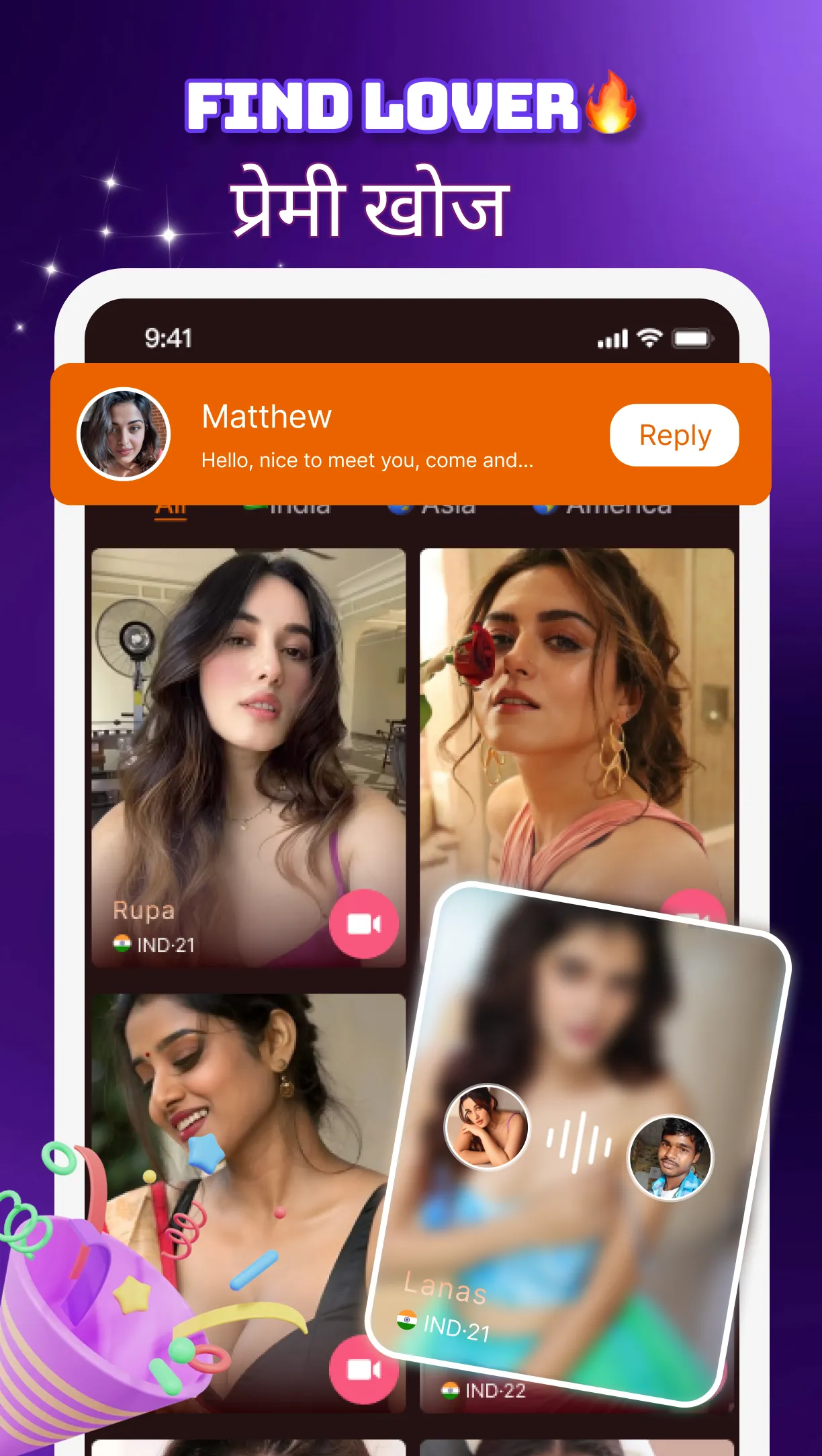 CallMeUp - Live Video chat | Indus Appstore | Screenshot