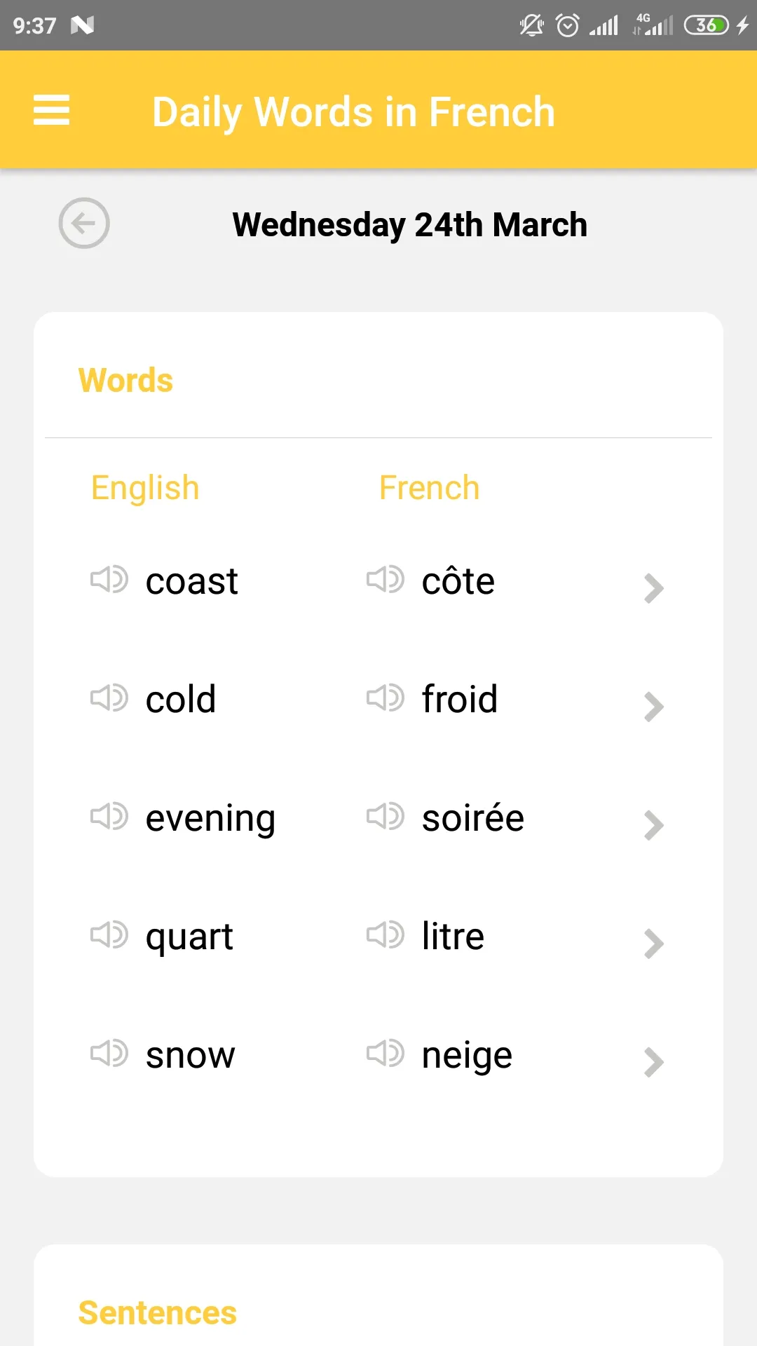 Learn new words | Indus Appstore | Screenshot