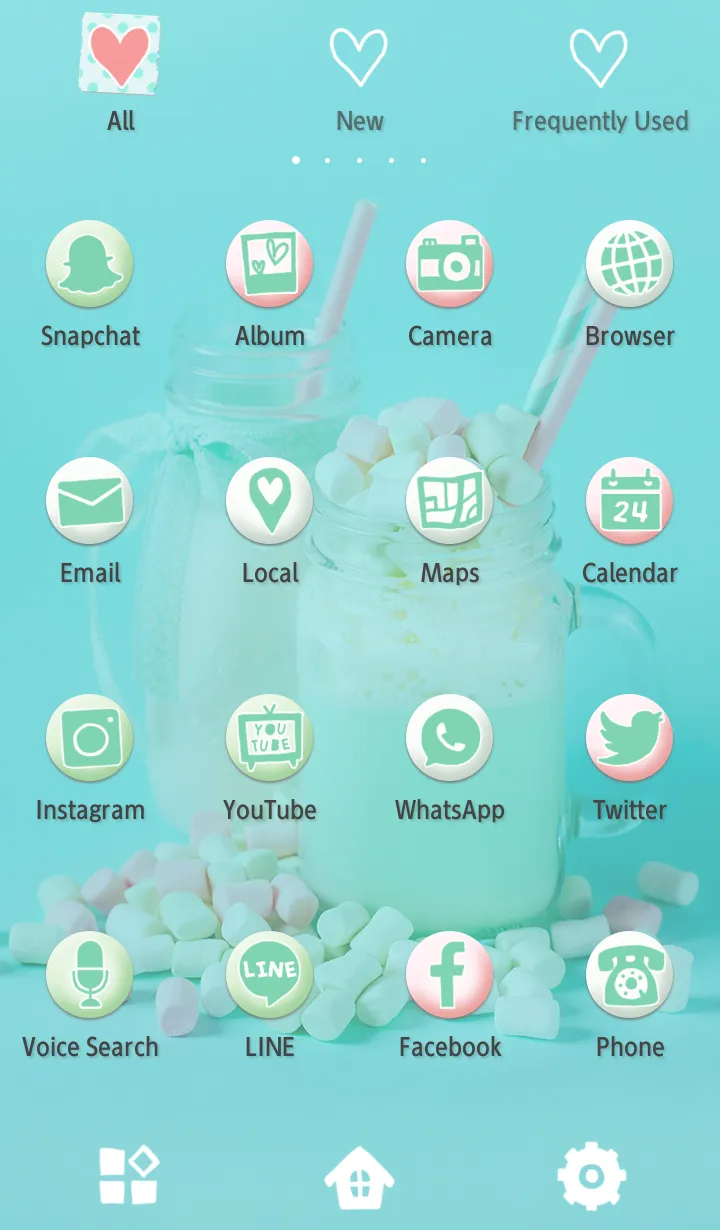 Mint Milkshake Theme | Indus Appstore | Screenshot