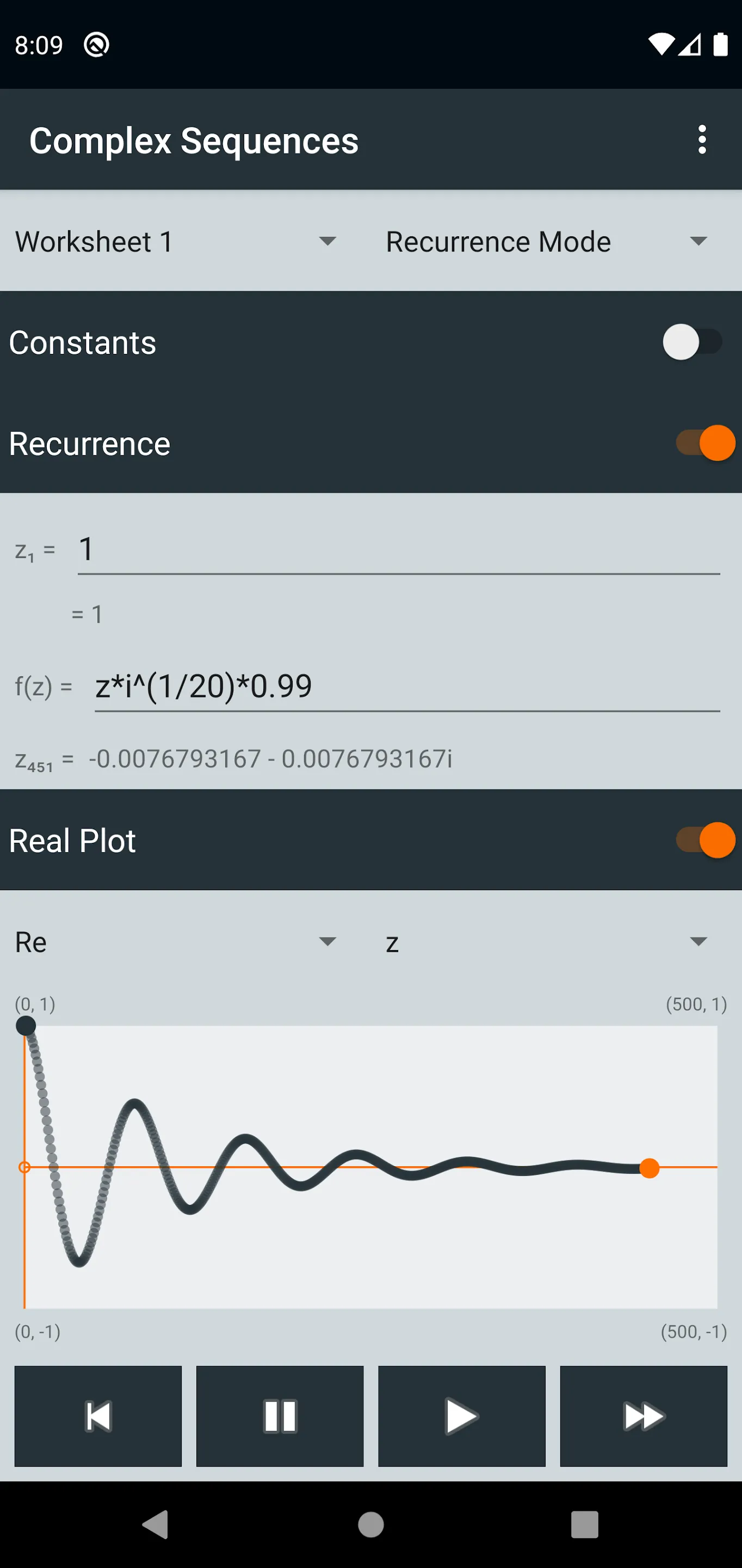 Complex Sequence Calculator | Indus Appstore | Screenshot