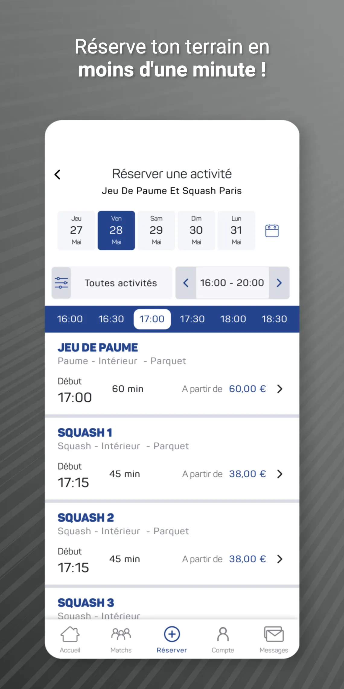 Jeu de Paume & Squash | Indus Appstore | Screenshot