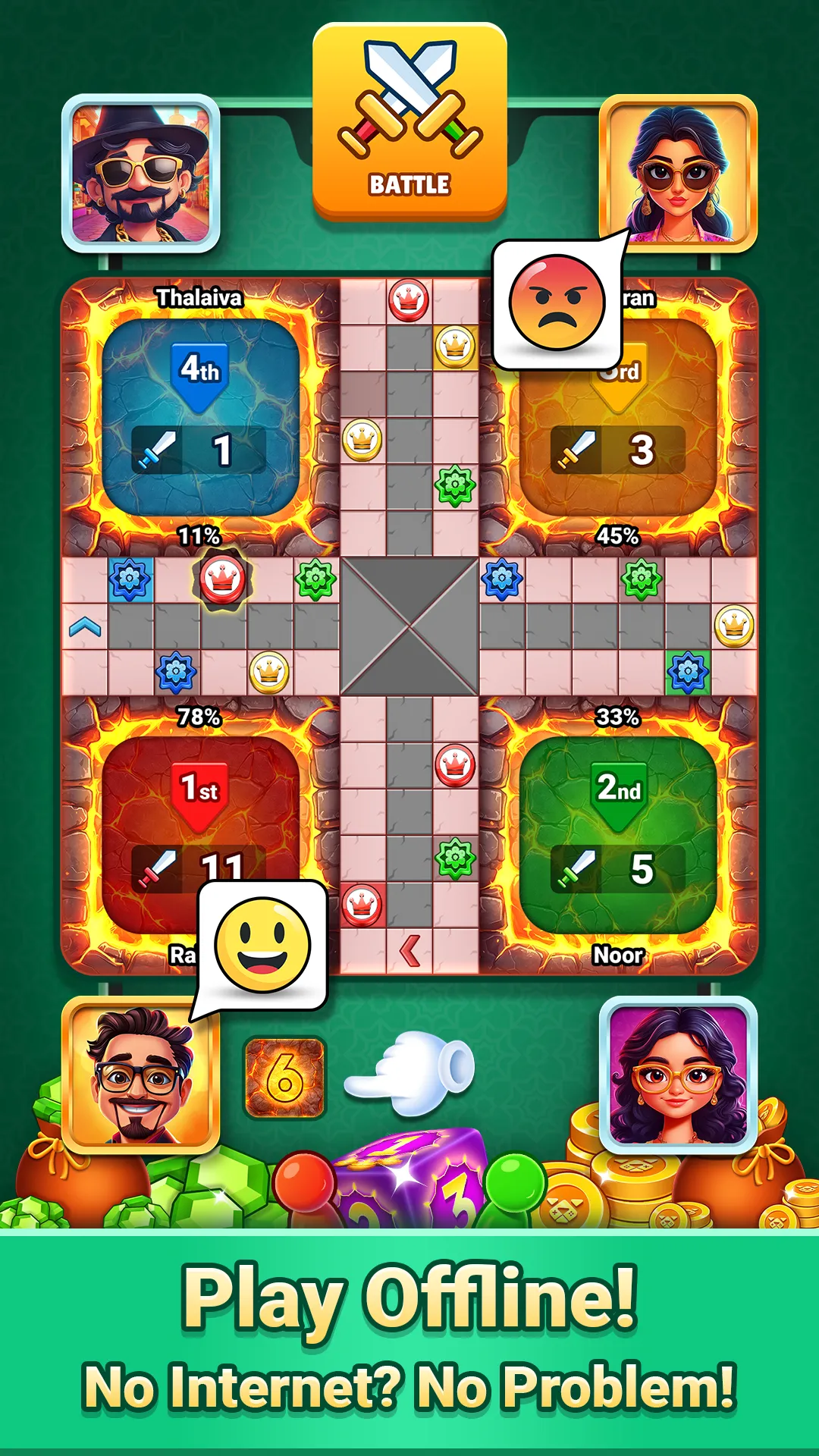 Ludo Gold - Multiplayer Game | Indus Appstore | Screenshot