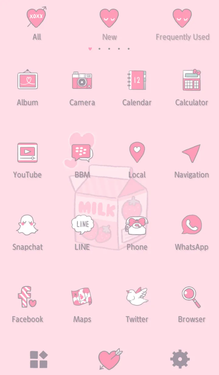 Hearty Milk Theme +HOME | Indus Appstore | Screenshot