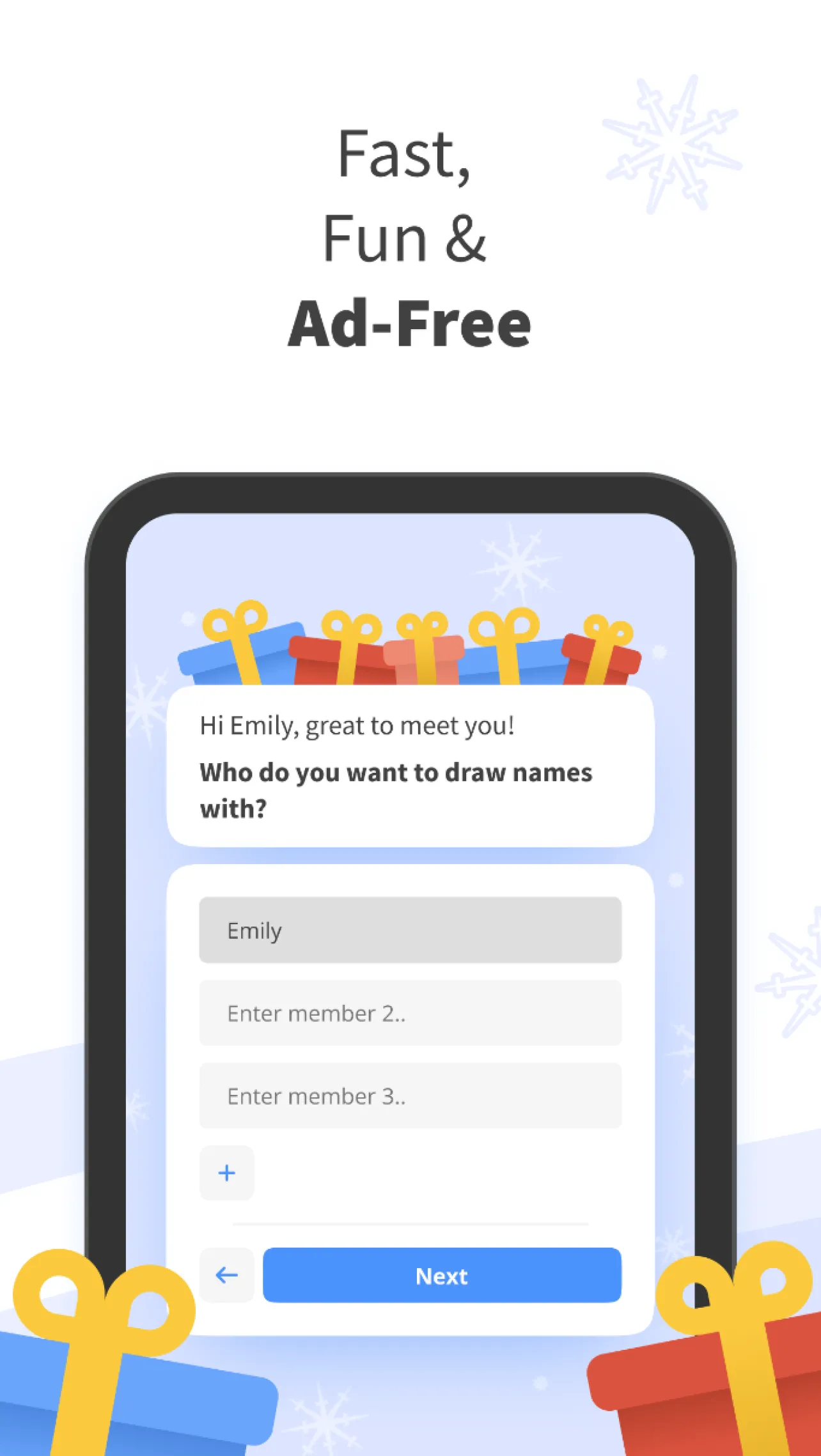 drawnames | Secret Santa app | Indus Appstore | Screenshot