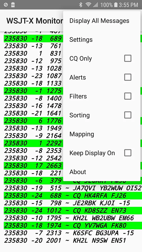 WSJT-X Monitor | Indus Appstore | Screenshot