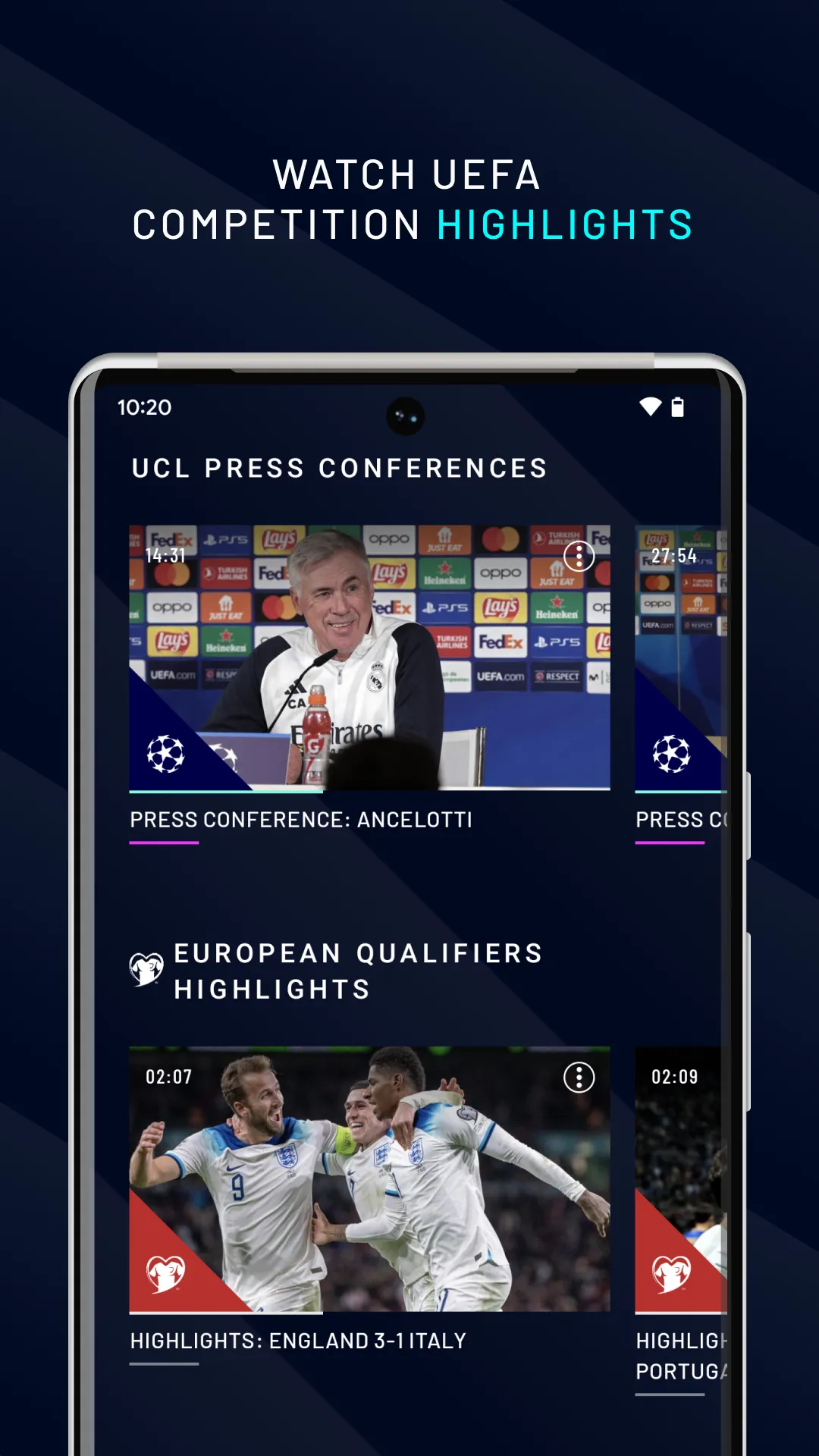 UEFA.tv | Indus Appstore | Screenshot