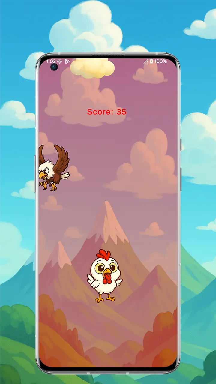 Chicken Dodge | Indus Appstore | Screenshot