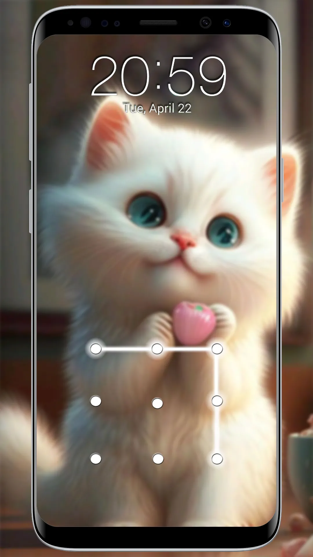 Kitty Cat Lock Screen | Indus Appstore | Screenshot