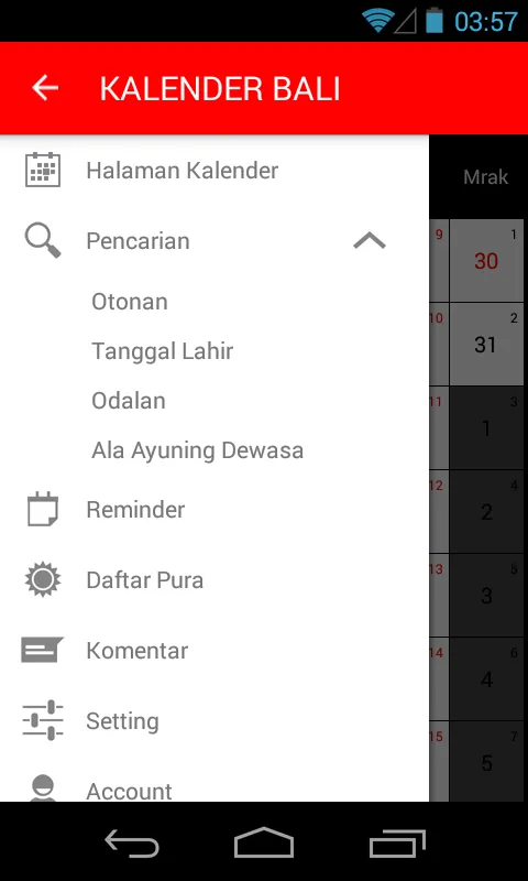 Kalender Bali | Indus Appstore | Screenshot