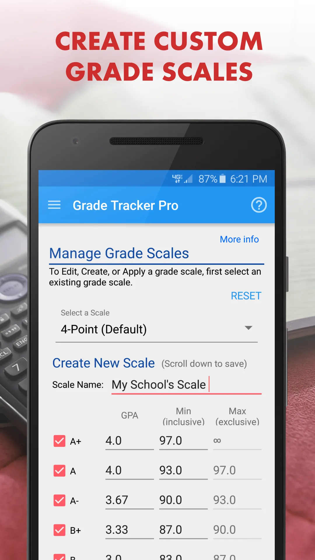 Grade Tracker Pro | Indus Appstore | Screenshot