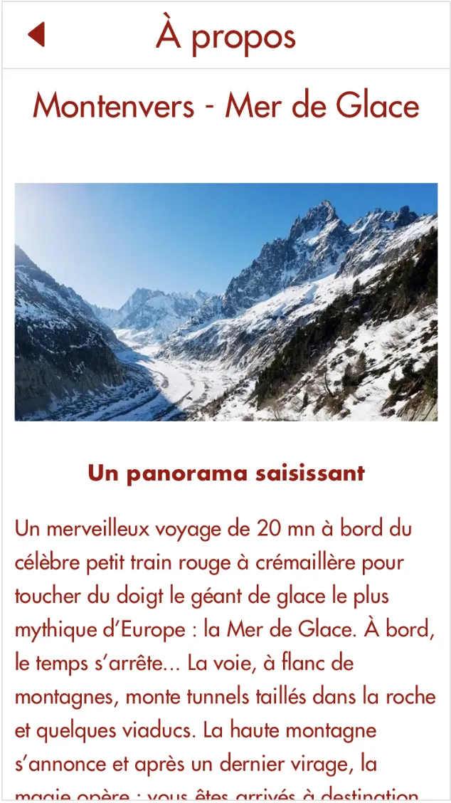 Montenvers-Mer de Glace | Indus Appstore | Screenshot