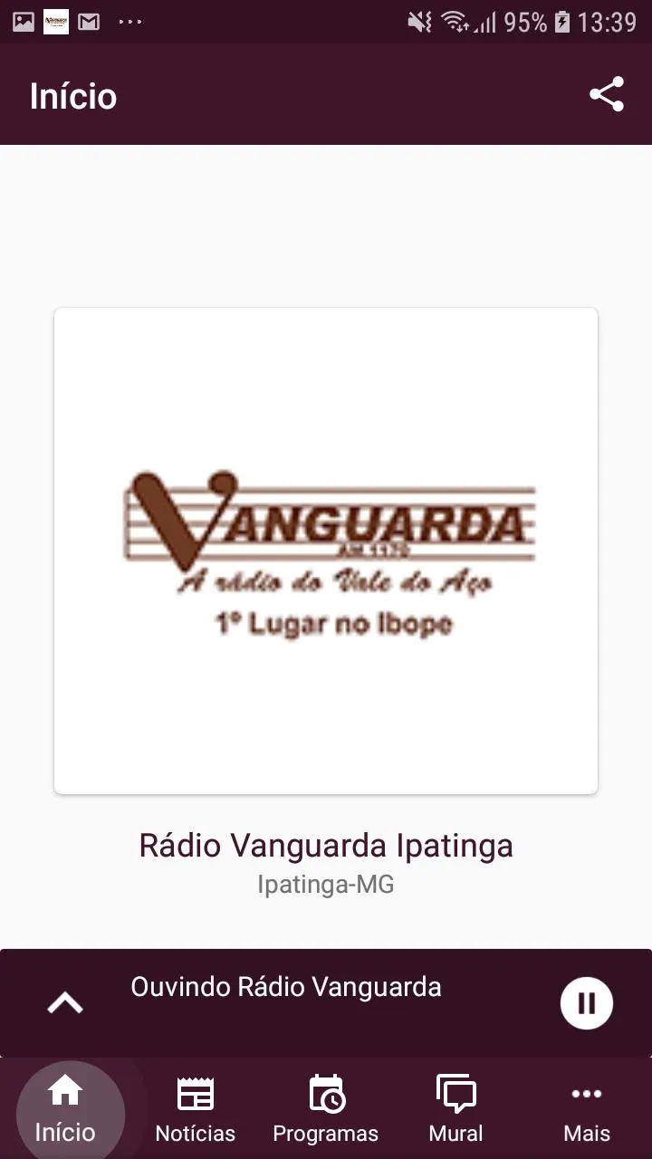 Rádio Vanguarda Ipatinga | Indus Appstore | Screenshot