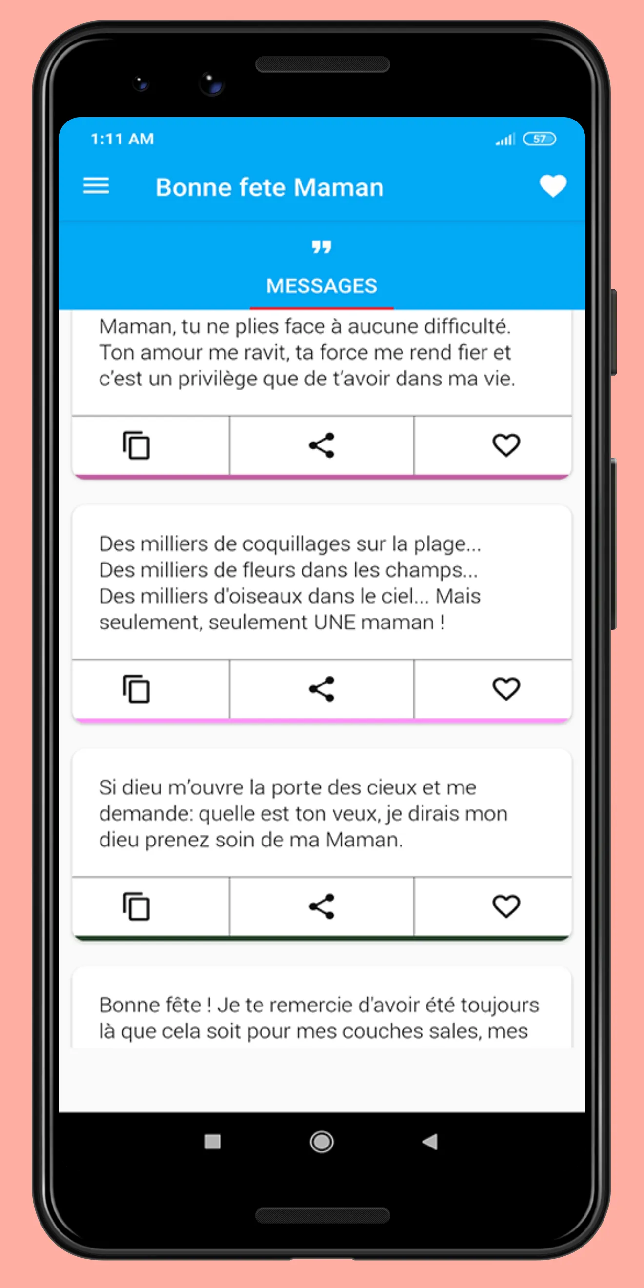 Fête des mères sms | Indus Appstore | Screenshot