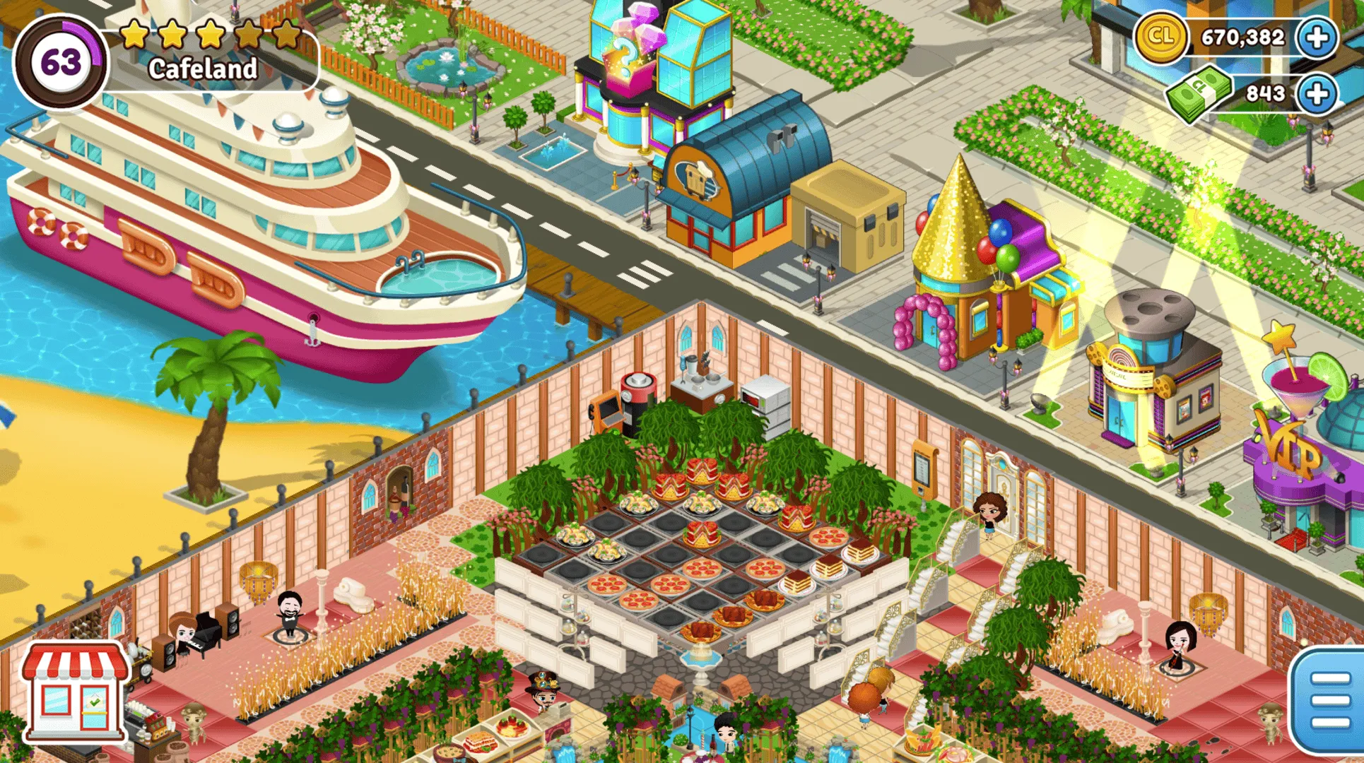 Cafeland - Restaurant Cooking | Indus Appstore | Screenshot