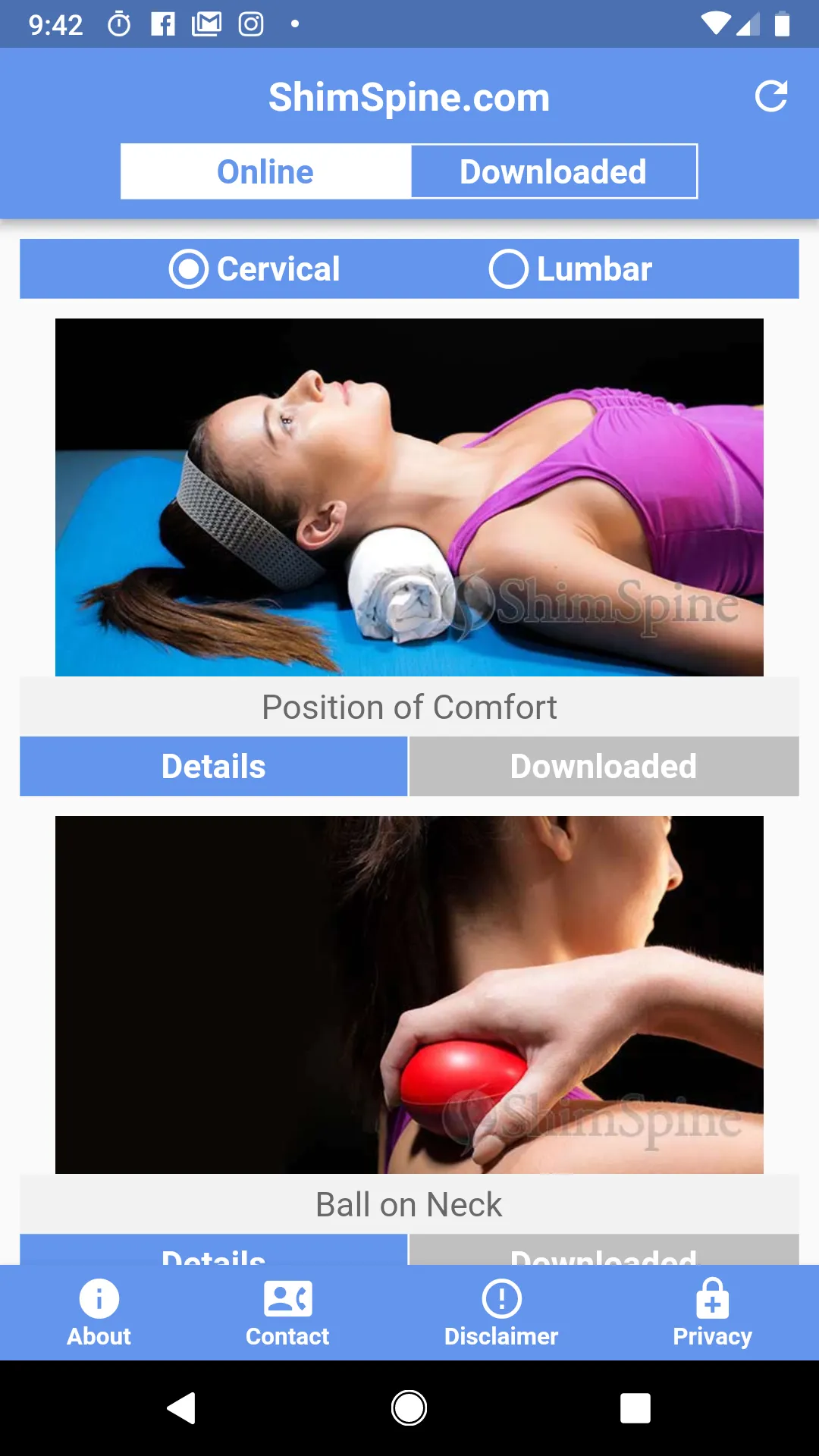 ShimSpine Back and Neck Exerci | Indus Appstore | Screenshot