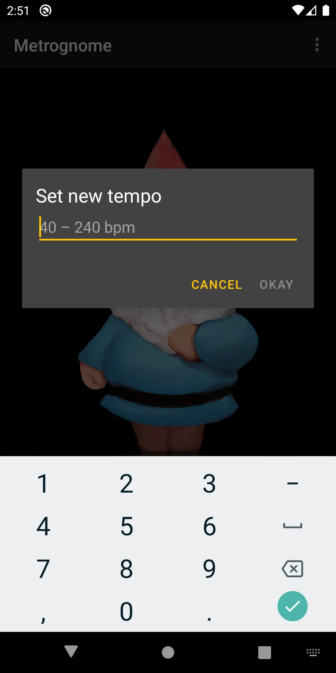 Metrognome, a simple metronome | Indus Appstore | Screenshot